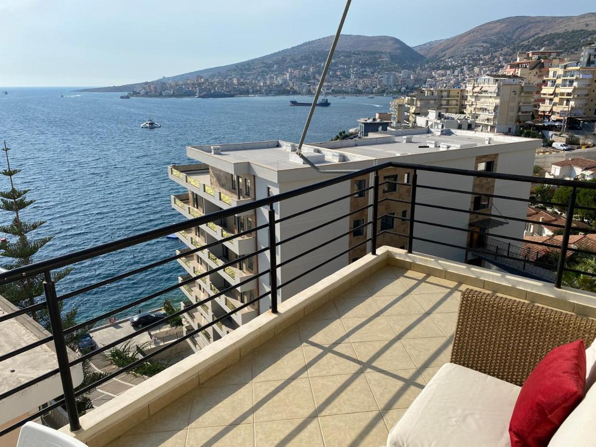 Apartment With Huge Sea View Balcony Sarande Luaran gambar