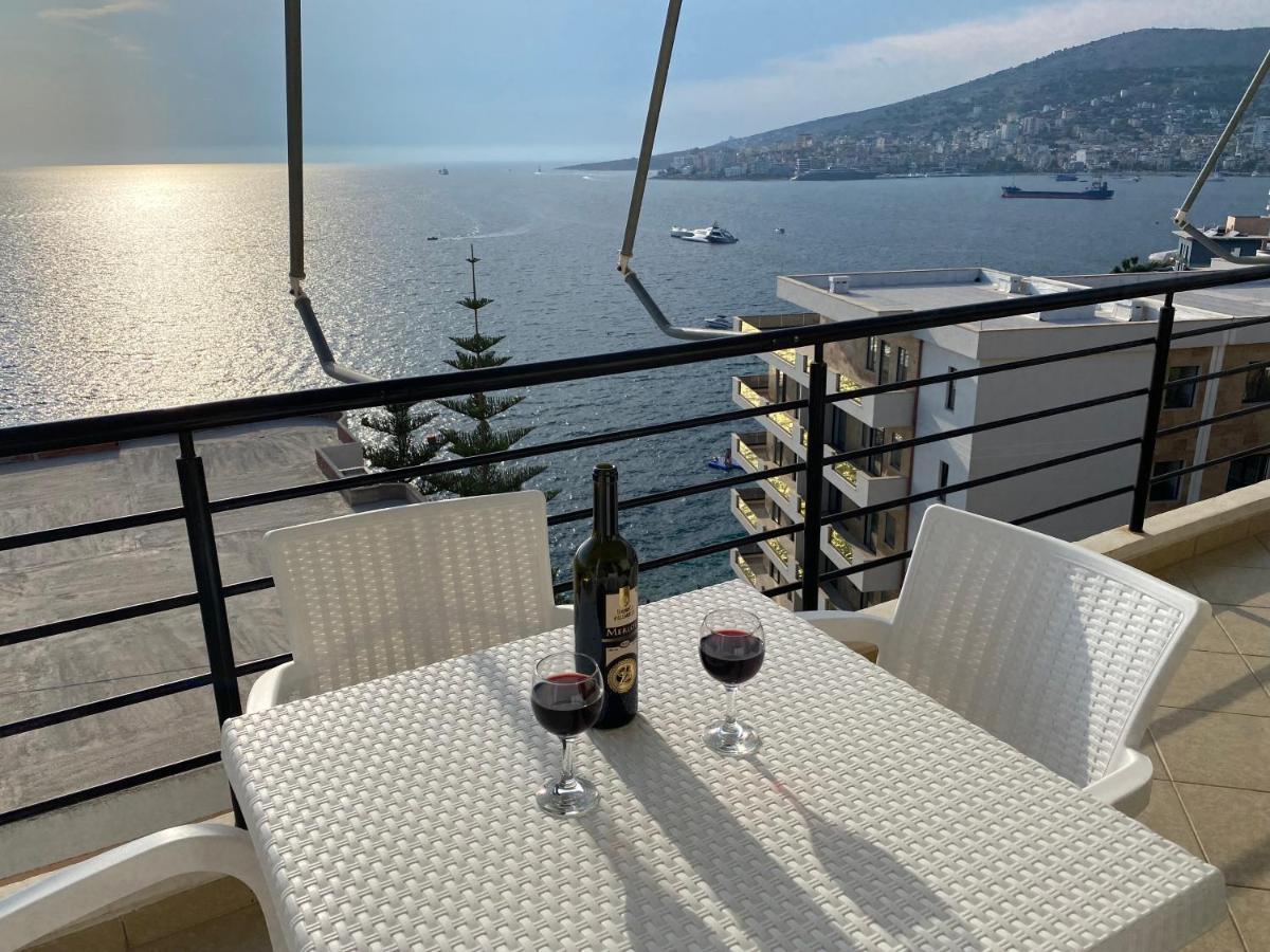 Apartment With Huge Sea View Balcony Sarande Luaran gambar