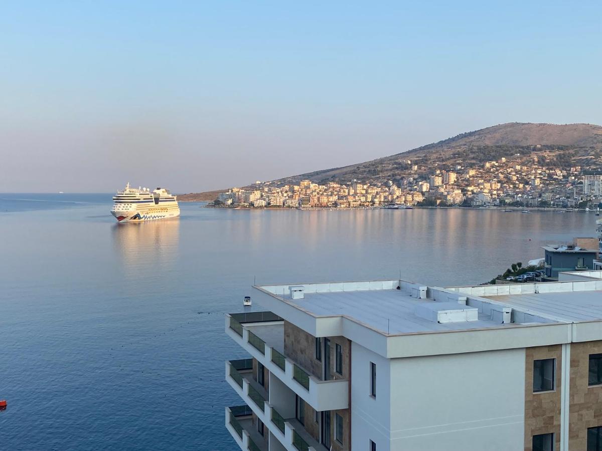 Apartment With Huge Sea View Balcony Sarande Luaran gambar