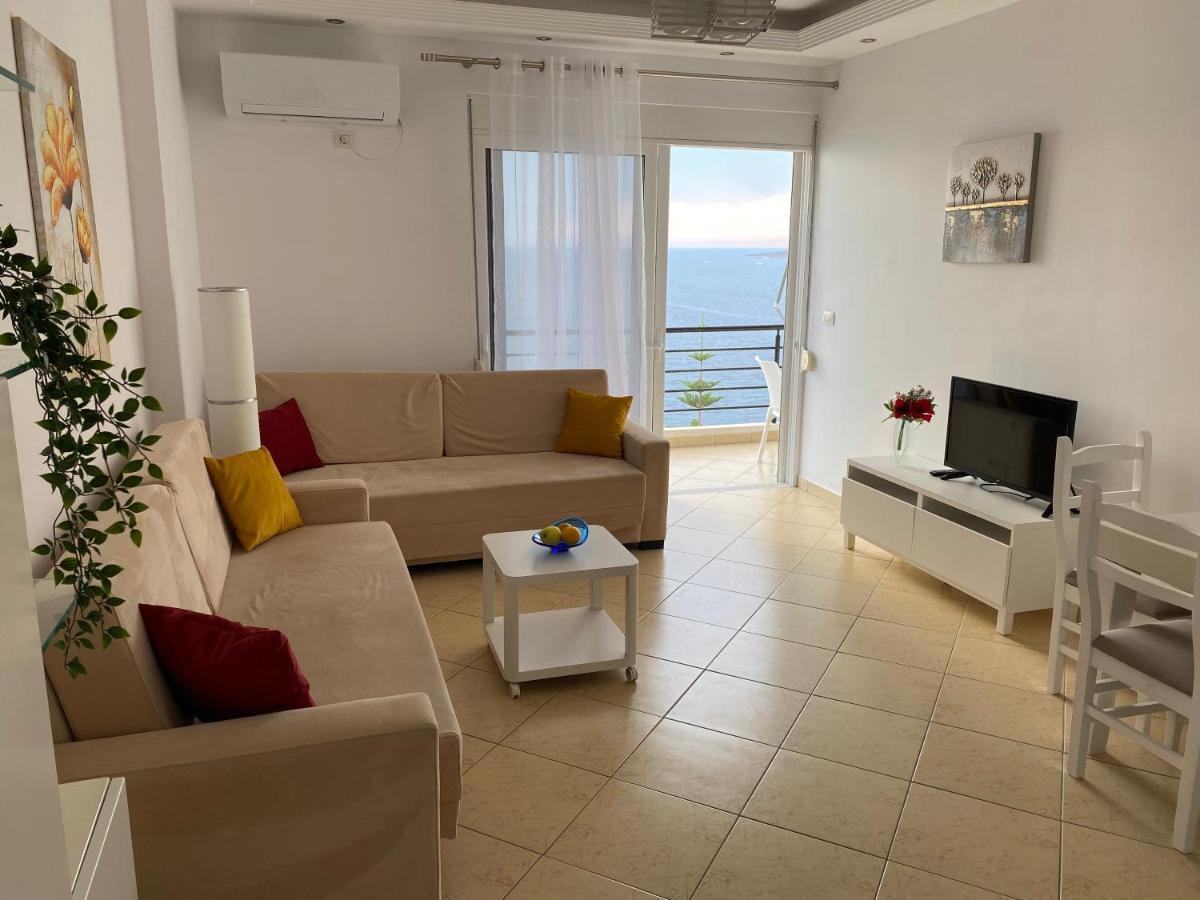 Apartment With Huge Sea View Balcony Sarande Luaran gambar